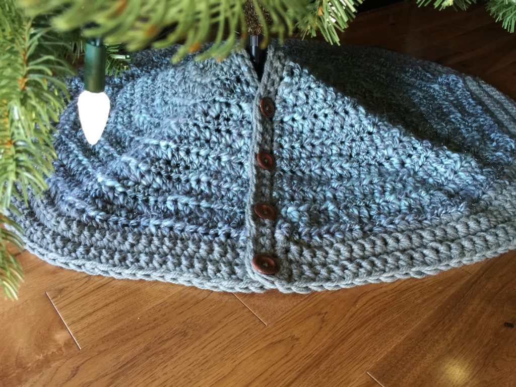 Handmade Christmas Tree Skirt and Stockings MJ's off the Hook Designs