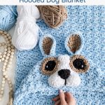 Free video tutorial for crochet hooded dog blanket pattern.