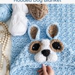 Free video tutorial for crochet hooded dog blanket pattern.
