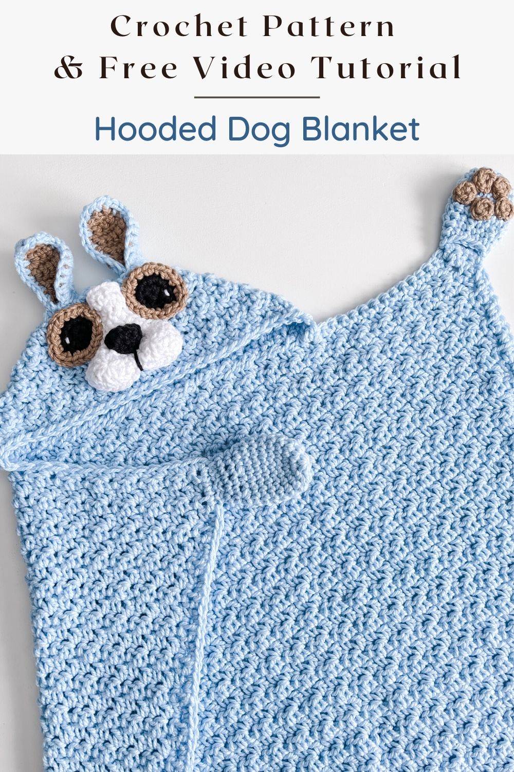 Crochet Hooded Dog Blanket MJ's off the Hook Designs