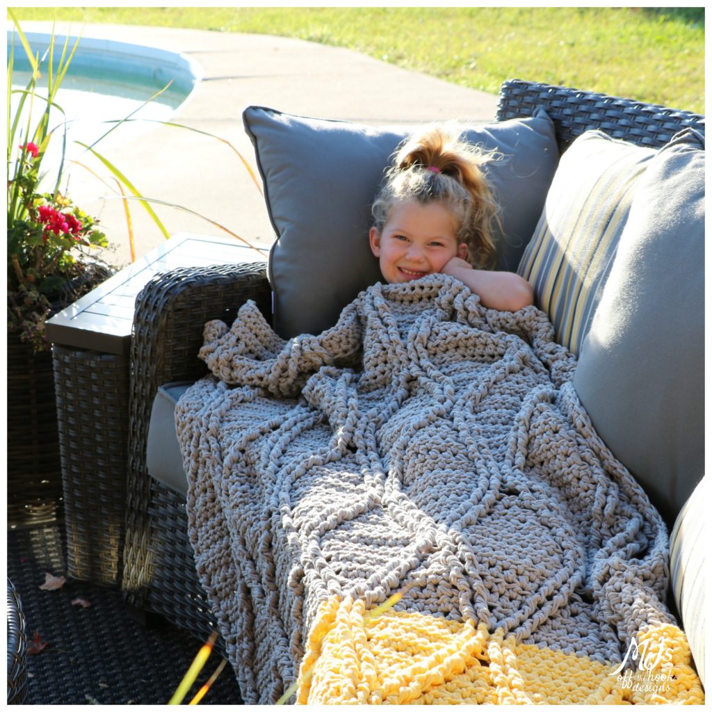 Crochet Cabled Blanket