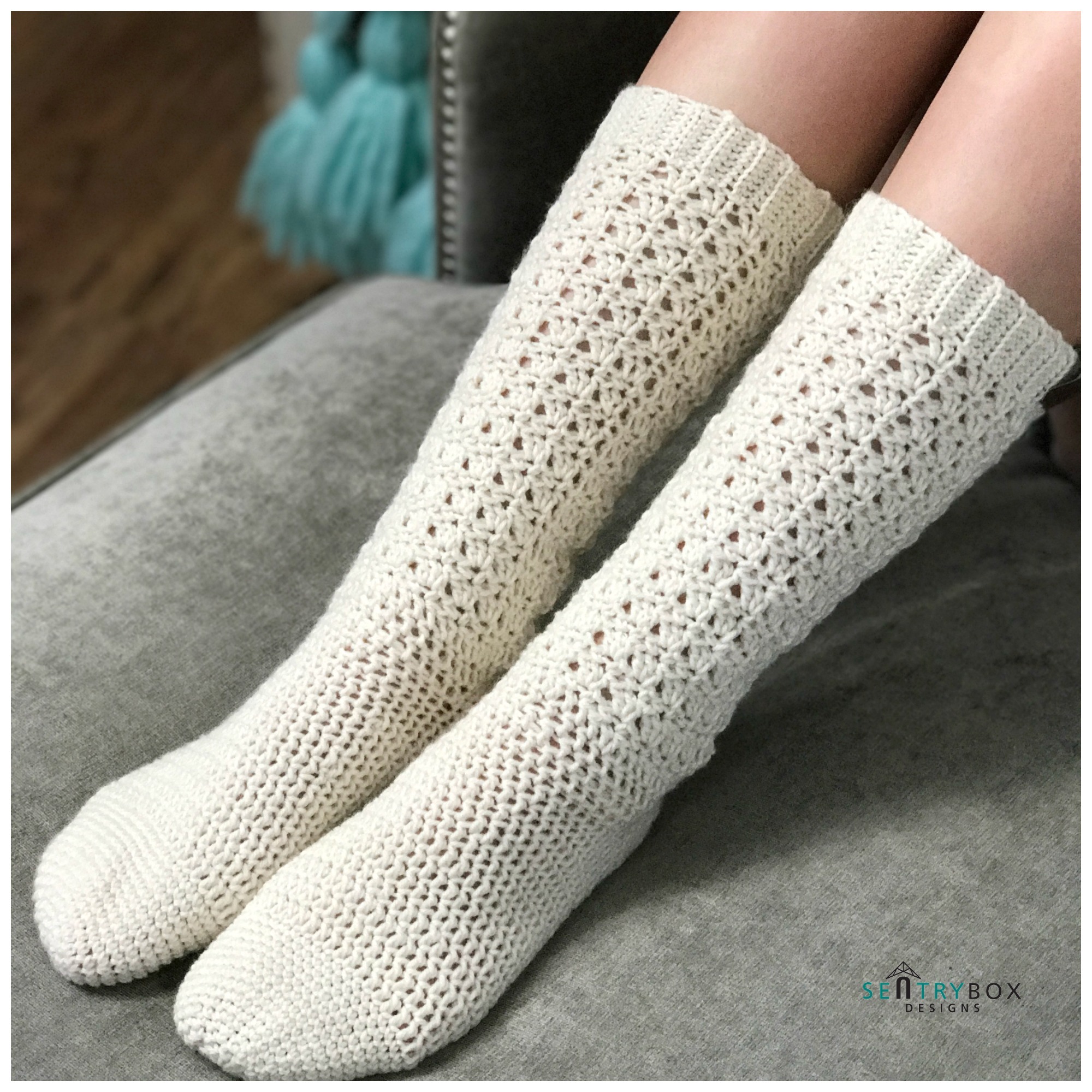 Imminent comfort Pathological Endless Lace Crochet Socks Kit - MJ's off the Hook Designs