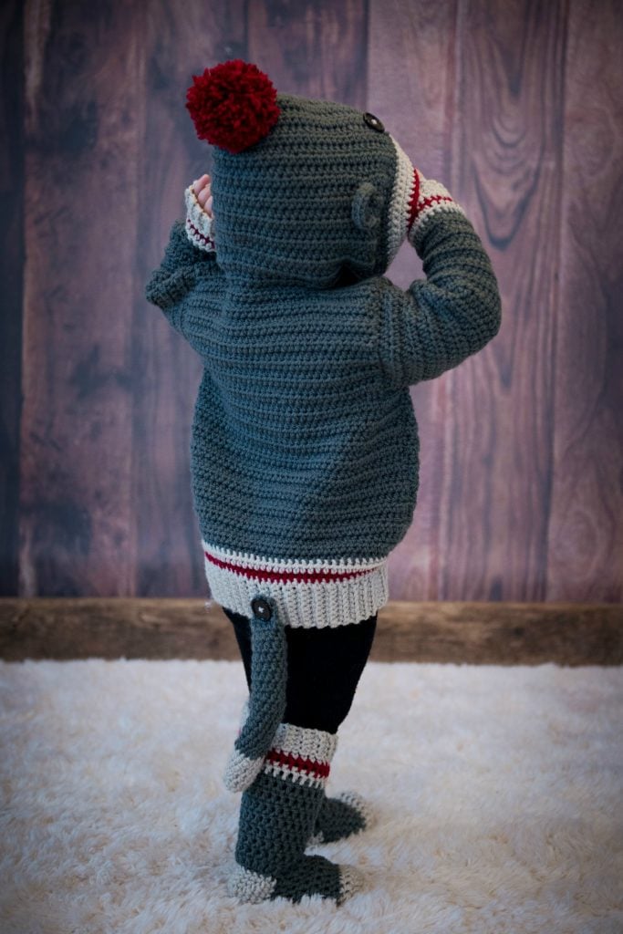 Cute Sock Monkey Crochet Hook