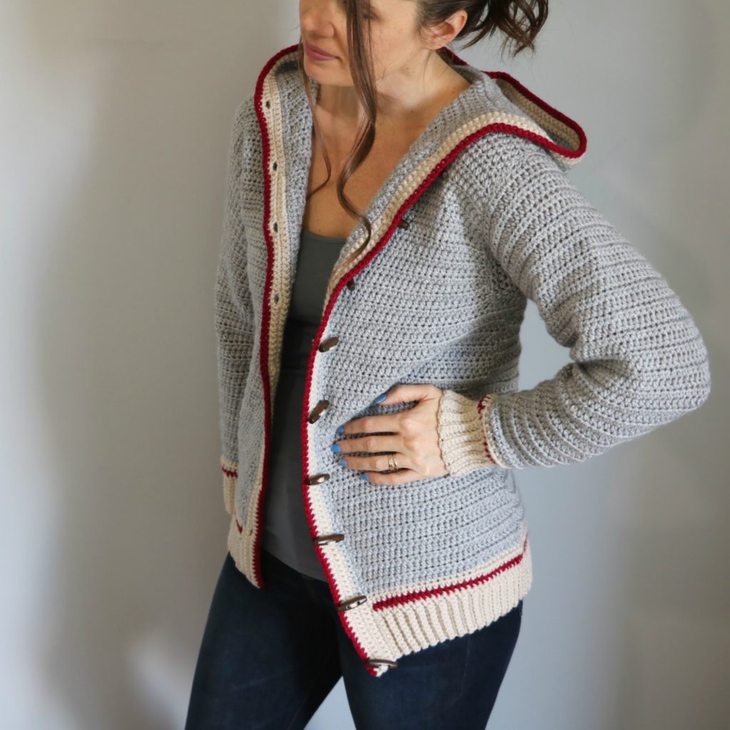 sock monkey cardigan