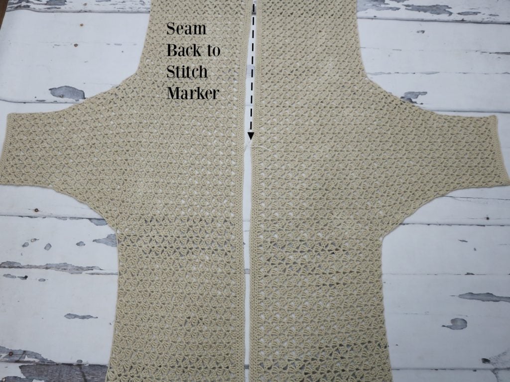 how to seam a cardigan