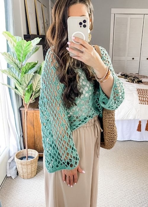 easy one piece lace crochet top
