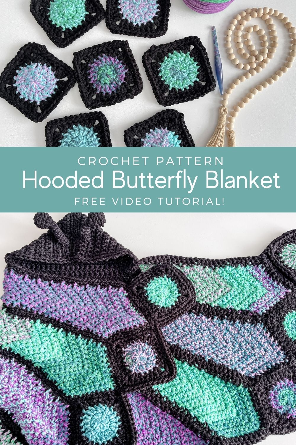 How to Crochet a Butterfly Blanket MJ's off the Hook Designs