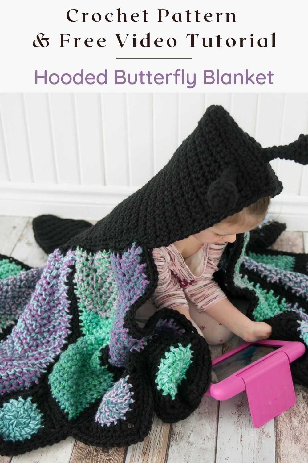 How to Crochet a Butterfly Blanket MJ's off the Hook Designs