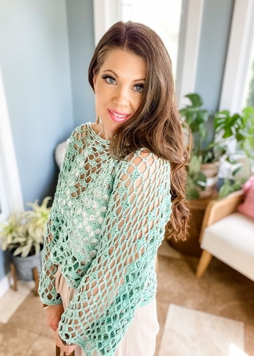 easy one piece lace crochet top