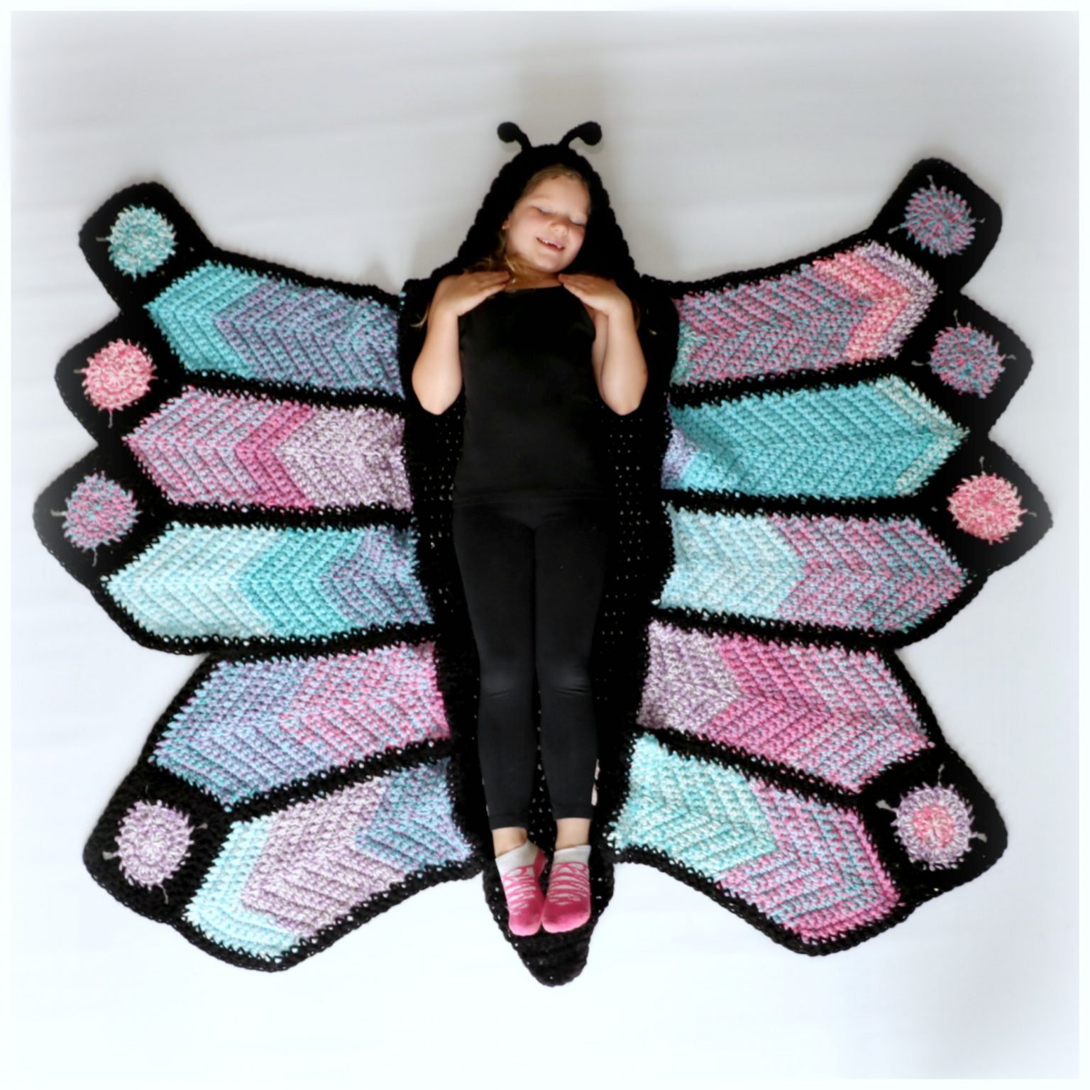How to Crochet a Butterfly Blanket MJ's off the Hook Designs