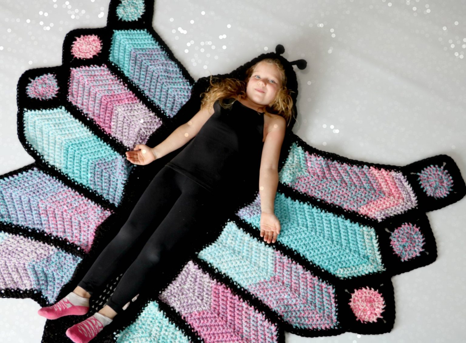 How to Crochet a Butterfly Blanket MJ's off the Hook Designs