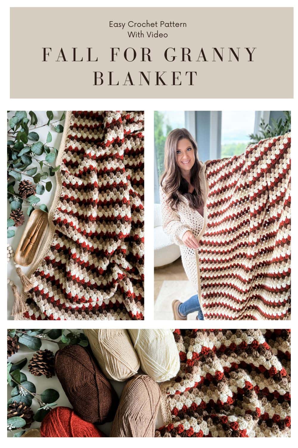 Fall for Granny Stitch Blanket: A Cozy Project - MJ's off the Hook Designs