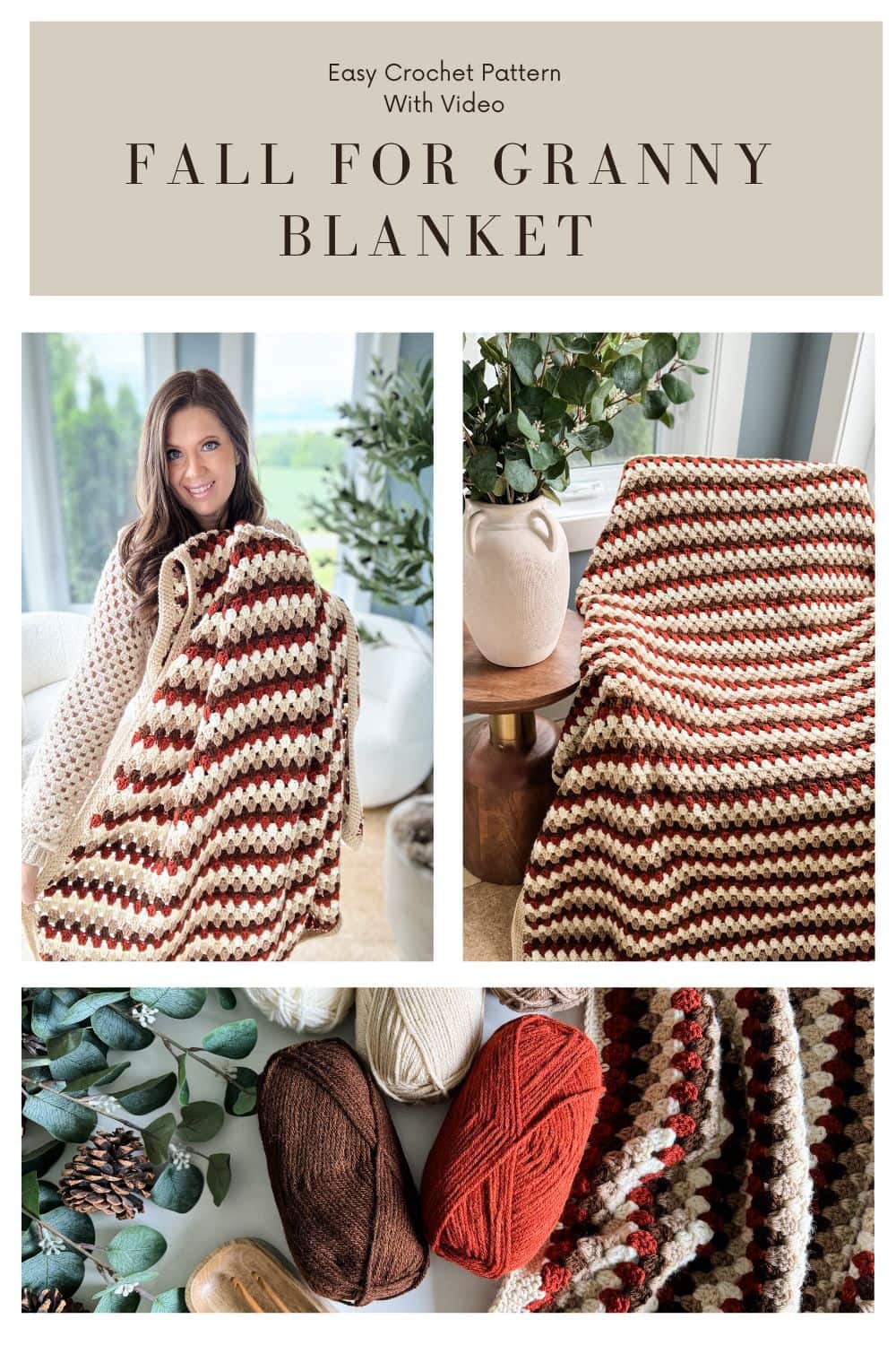 Fall for Granny Stitch Blanket: A Cozy Project - MJ's off the Hook Designs