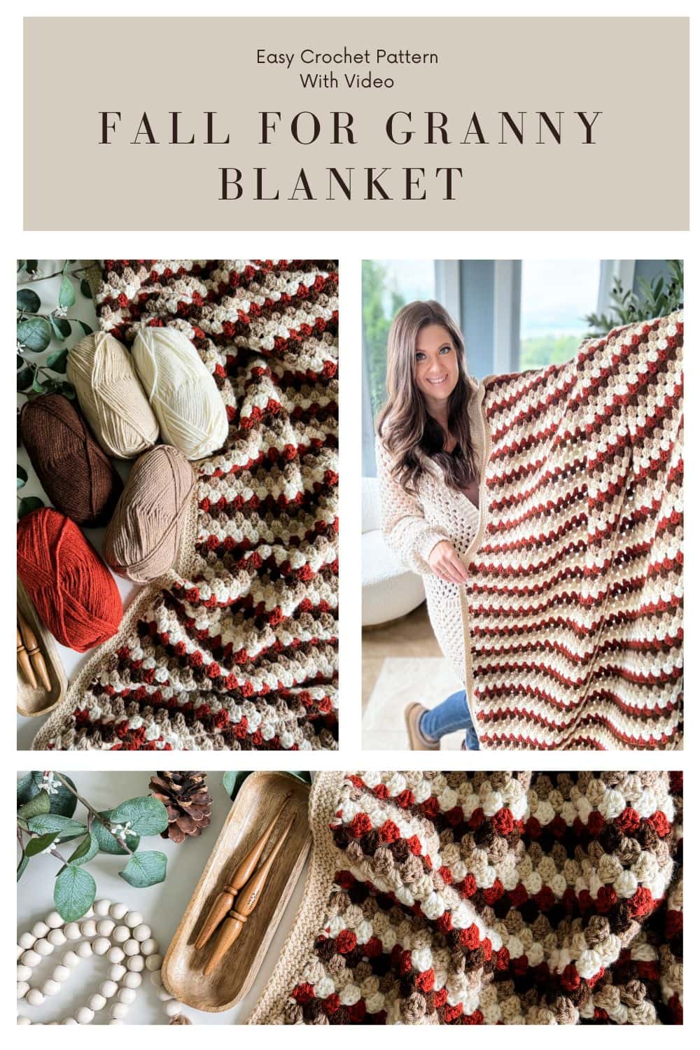 Fall for Granny Stitch Blanket: A Cozy Project - MJ's off the Hook Designs