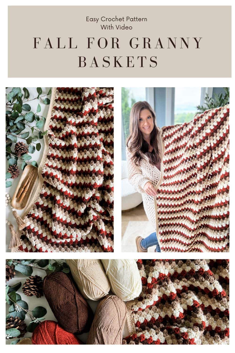 Fall for Granny Stitch Blanket: A Cozy Project - MJ's off the Hook Designs