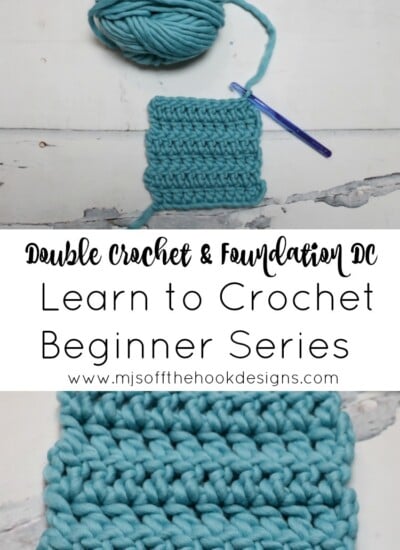 Learn how to crochet the Double Crochet stitch and Foundation DC Stitch with this beginner series.