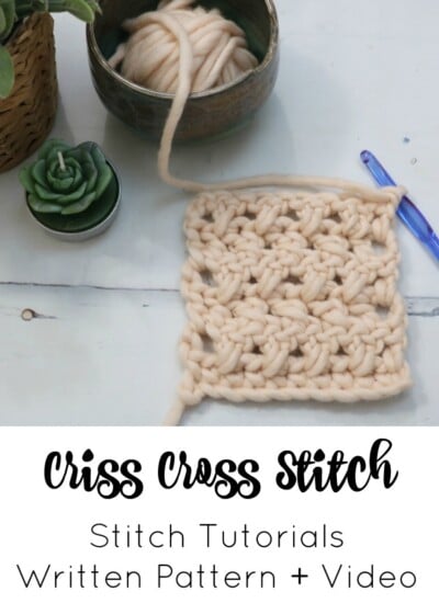 Learn how to cross stitch with a step-by-step written pattern and instructional video.