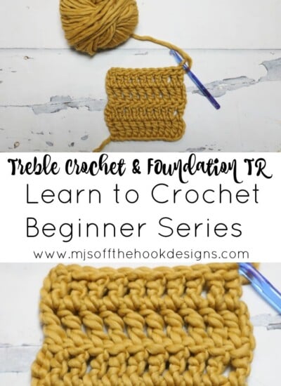 This beginner series teaches how to crochet the treble crochet stitch and foundation tr stitch.