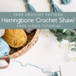 The Herringbone Stitch Crochet Shawl.
