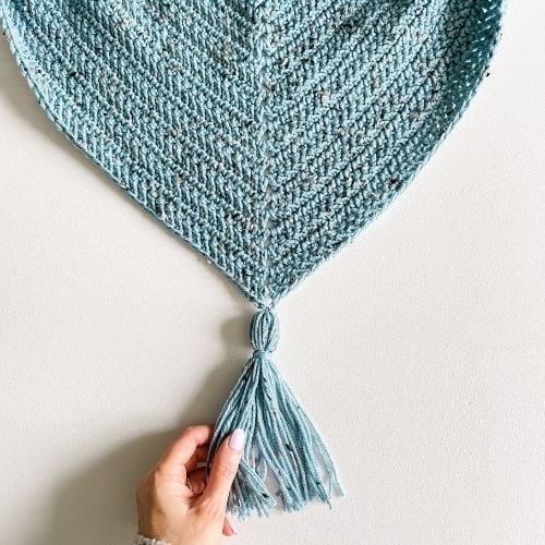 herringbone stitch crochet shawl