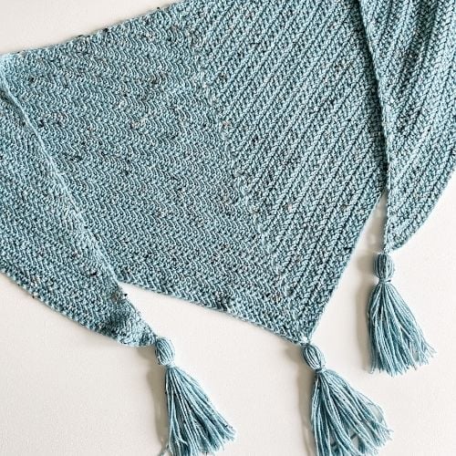 herringbone stitch crochet shawl