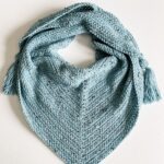 Free Herringbone Stitch Crochet Shawl pattern and video tutorial.