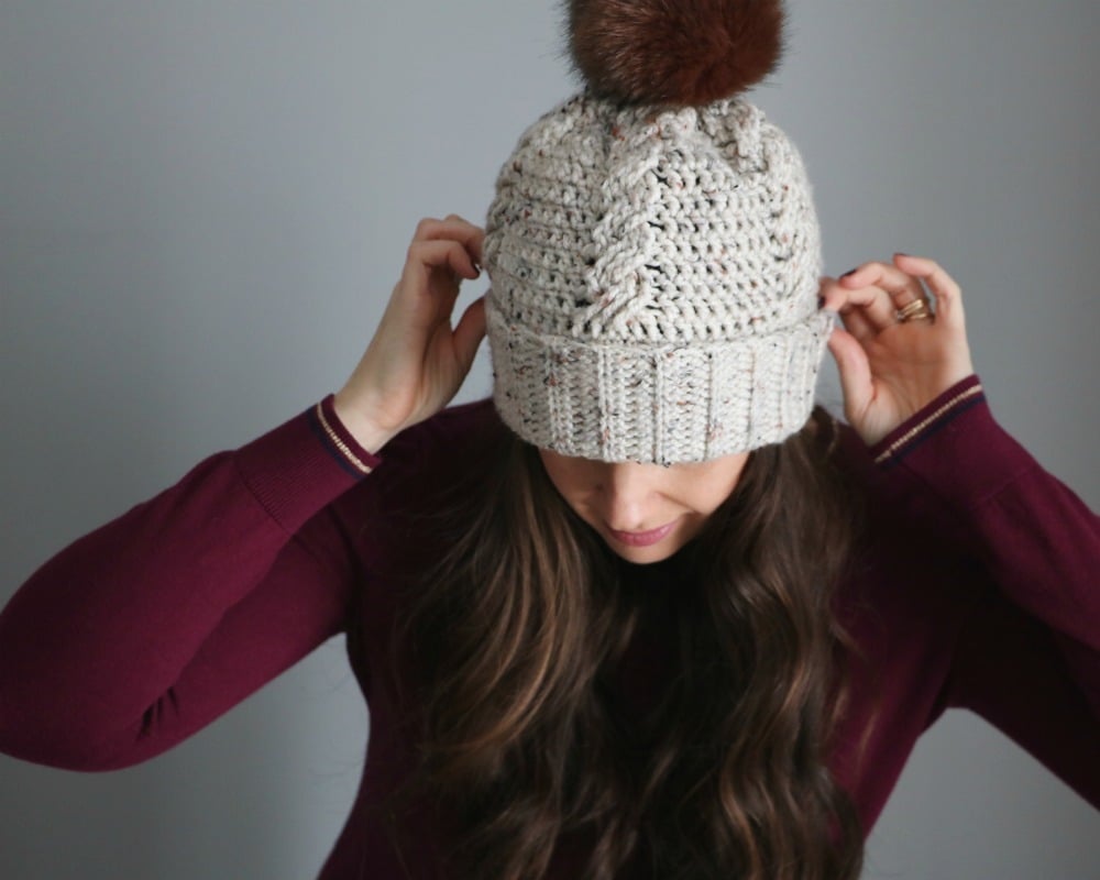 Crochet Cabled Hat 