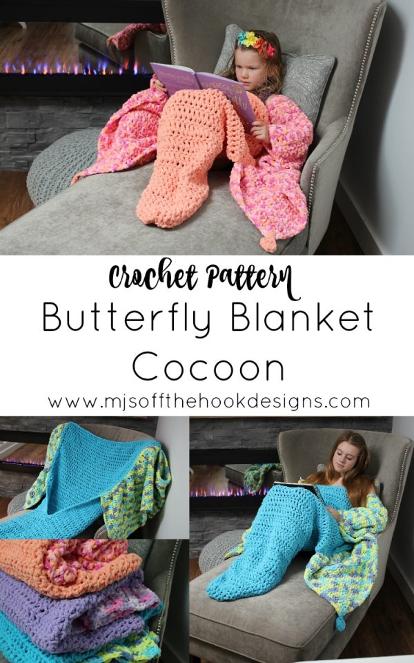 Butterfly Snuggie Blanket MJ's off the Hook Designs