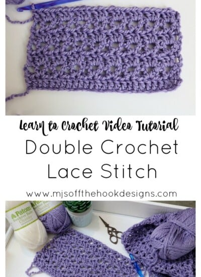 Watch a video tutorial to learn the double crochet lace stitch.