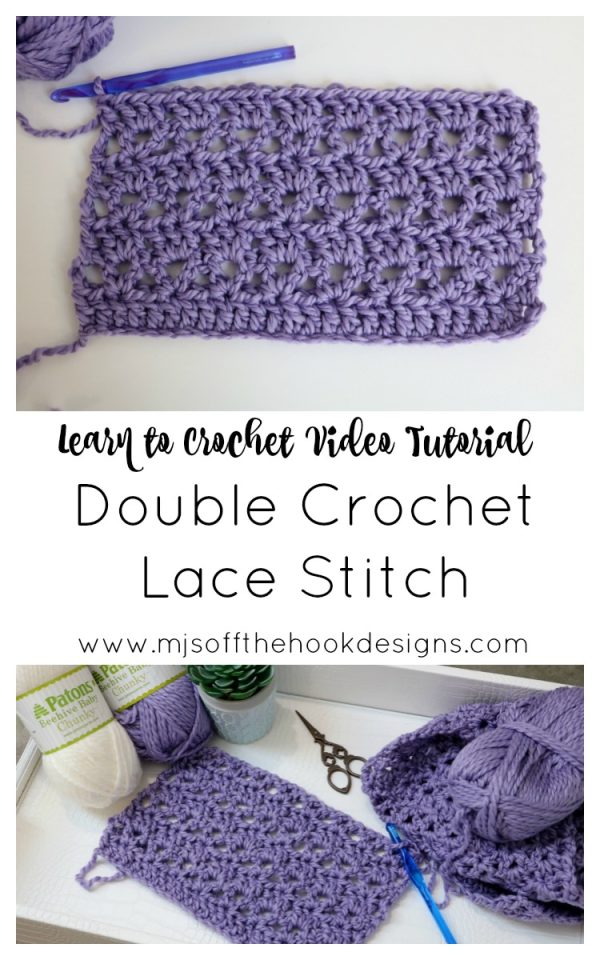 Double Crochet Lace Stitch MJ's off the Hook Designs