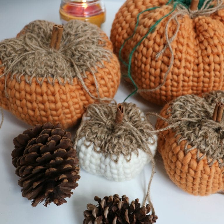 Knit Look Rustic Pumpkin - MJ's off the Hook Designs
