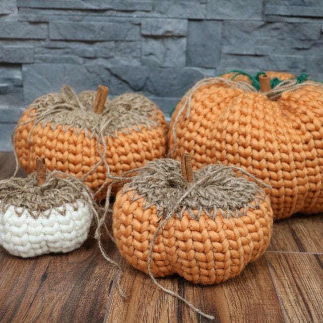 Knit Look Rustic Pumpkin - MJ's off the Hook Designs