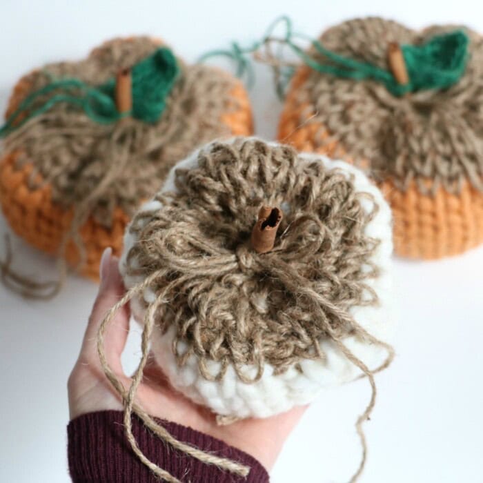 Knit Look Rustic Pumpkin - MJ's off the Hook Designs