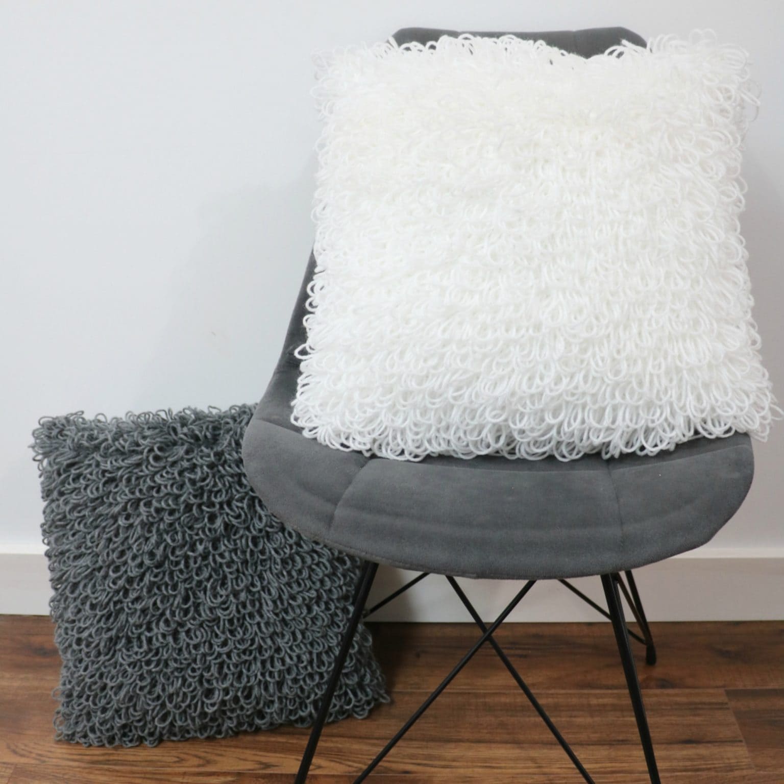 Crochet Loopy Stitch Pillow Cover - MJ's off the Hook Designs
