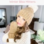 Winter bliss mittens - free pattern and video tutorial.