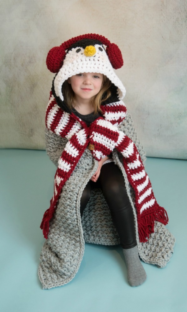 Crochet Penguin Blanket