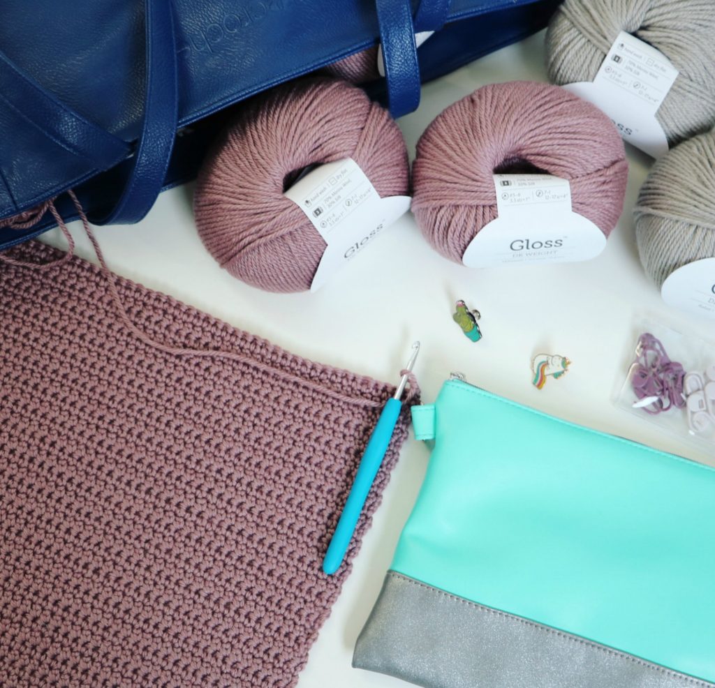 wecrochet yarn and bag