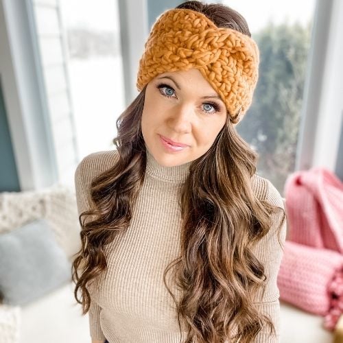 Glacier Twist Headband Free Crochet Pattern MJ s off the Hook