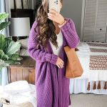 Mauve-A-Lous Duster Cardigan - crochet pattern and video tutorial.