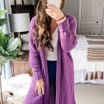 Mauve-A-Lous Duster Cardigan crochet pattern and video tutorial featuring the Louis duster style.
