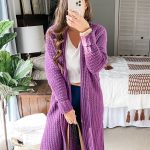 Mauve-A-Lous Duster Cardigan crochet pattern and video tutorial.