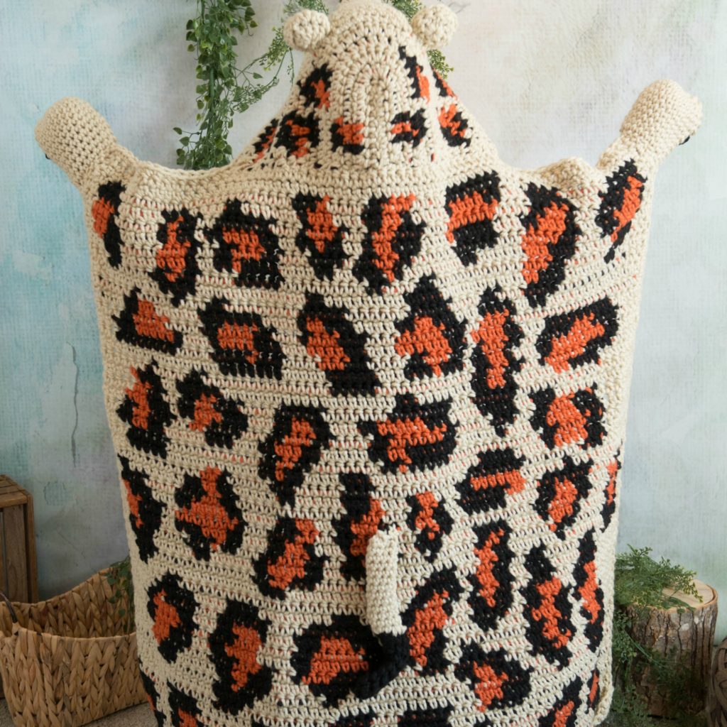 Hooded Leopard Blanket - MJ's off the Hook Designs