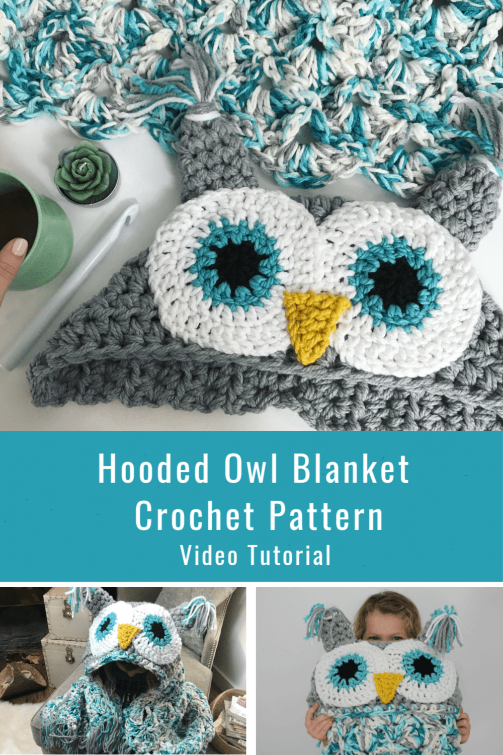 Hooded Owl Blanket! MJ's off the Hook Designs