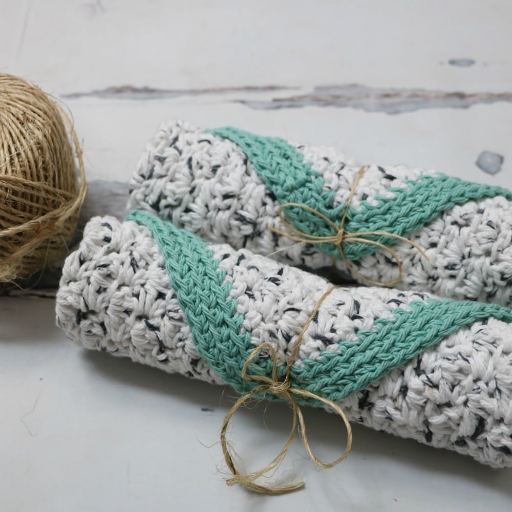 rustic farmhouse dishcloth