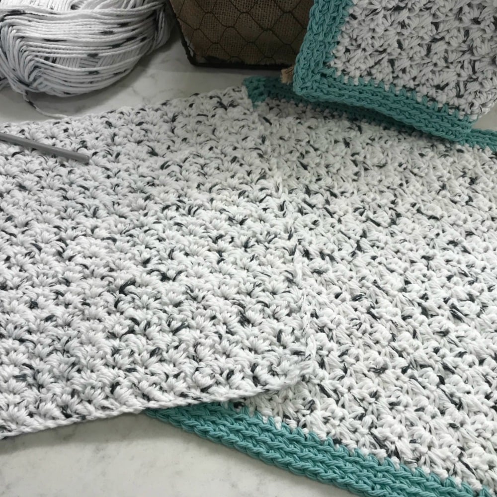rustic farmhouse dishcloth
