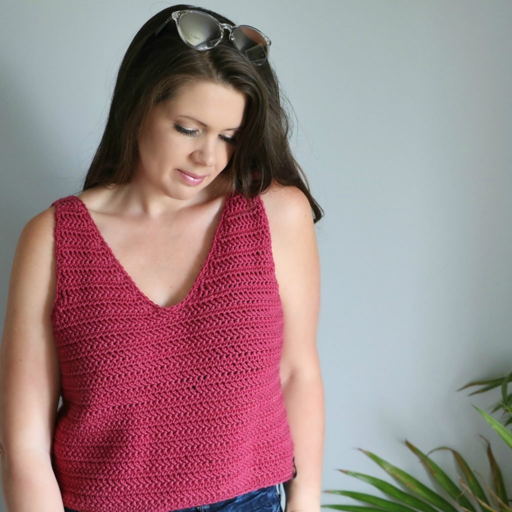 Crochet Ruby-V Tank