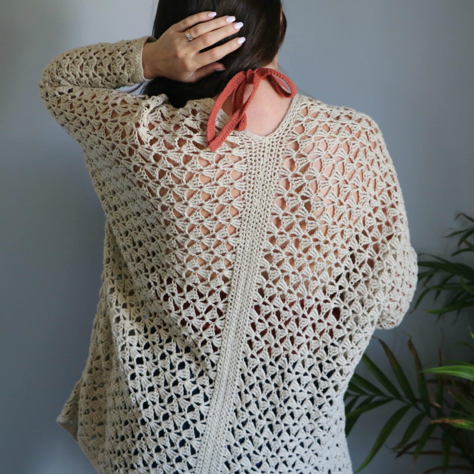 Crochet an Easy Lacy Spring Cardigan - MJ's off the Hook Designs