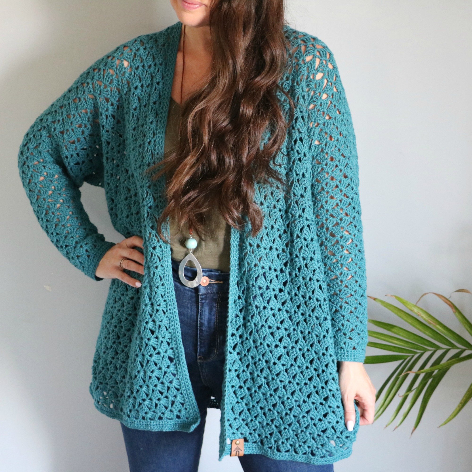 Crochet an Easy Lacy Spring Cardigan - MJ's off the Hook Designs