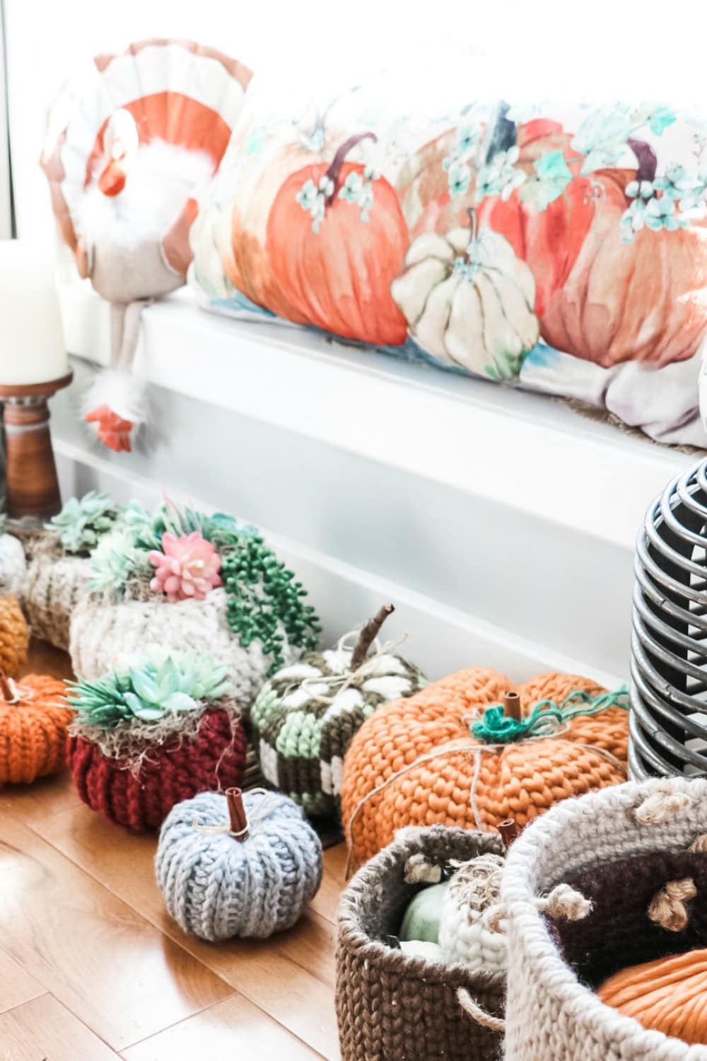 Crochet Bulky & Quick Plaid Pumpkins - MJ's off the Hook Designs