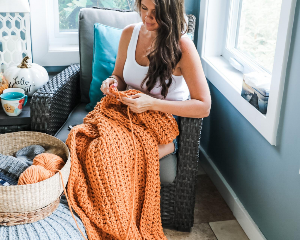 Crochet Chunky Blanket DIY